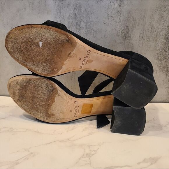 Alexandre Birman Black Suede Clarita Block Sandal, Date Night LBD | 9 (39) - Picture 13 of 16